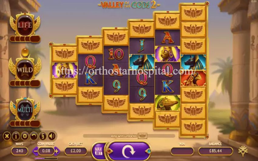 Valley of the Gods 2: Lanjutan Slot Mesir Kuno dengan Mega Win