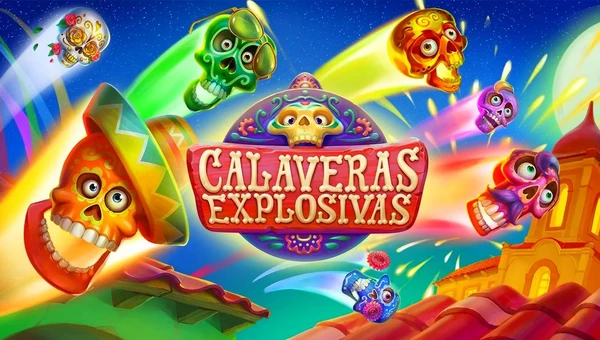 Calavera Explosivas Día de los Muertos